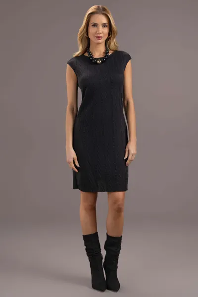 DUETO TRICOT MANGA JAPONESA PRETO MIRA VEST