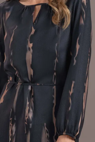 VESTIDO MANGA LONGA PRETO MIRA VEST
