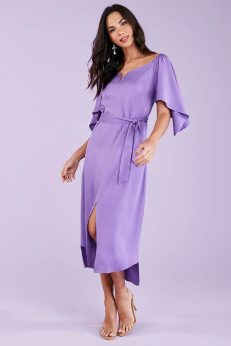VESTIDO MIDI ROXO MIRA VEST