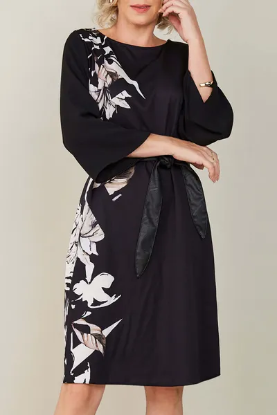 VESTIDO MANGAS 3/4 PRETO MIRA VEST