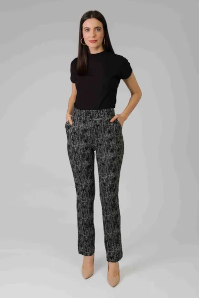 CALÇA JACQUARD COM BOLSOS FACA PRETO MIRA VEST CALÇA JACQUARD COM BOLSOS FACA PRETO MIRA VEST
