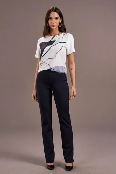 CALÇA POLIAMIDA COM BOLSO PRETO MIRA VEST