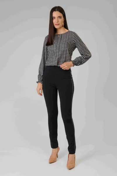 BLUSA SILK MANGA LONGA PRETO MIRA VEST