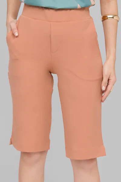 BERMUDA JORTS COM CÓS ELÁSTICO ARGILA MIRA VEST