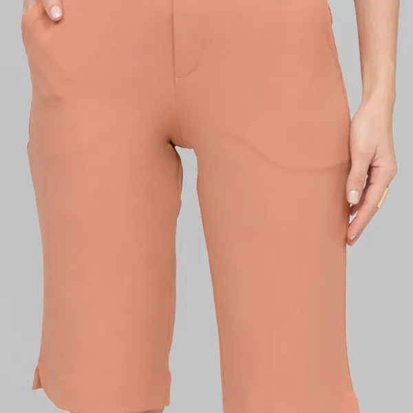 BERMUDA JORTS COM CÓS ELÁSTICO ARGILA MIRA VEST