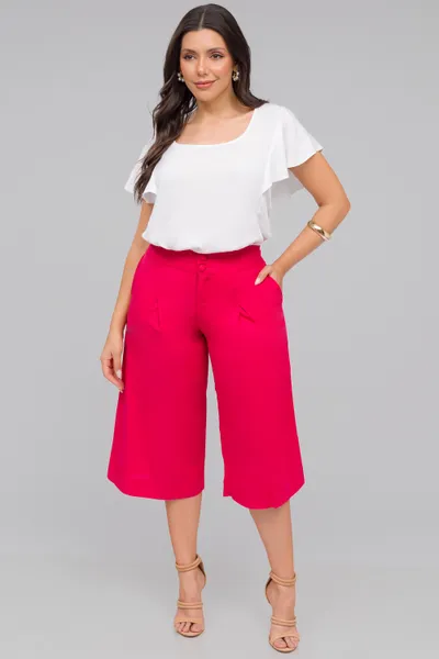 BERMUDA COM FECHAMENTO EM BOTOES PINK MIRA VEST