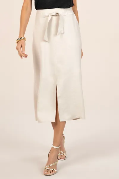 SAIA ALFAIATARIA COM CINTO OFF WHITE MIRA VEST