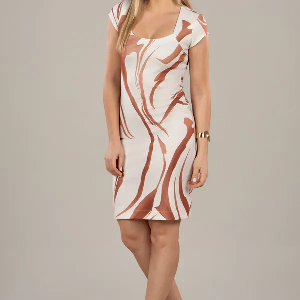 VESTIDO COM DECOTE QUADRADO AVELÃ MIRA VEST