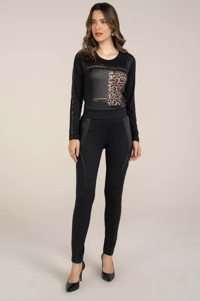 CALÇA MONTARIA COM BOLSOS PRETO MIRA VEST