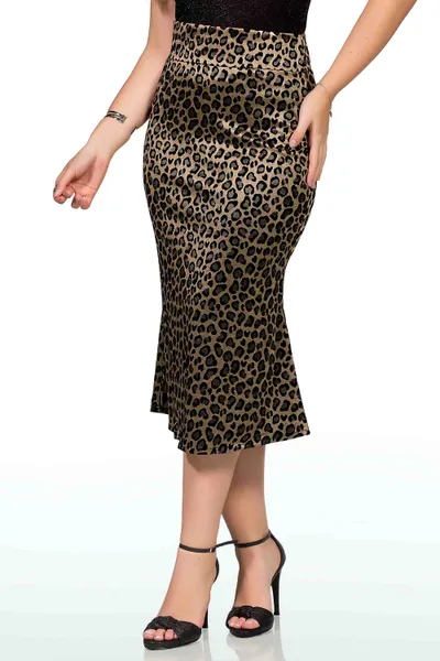 SAIA MIDI JACQUARD PRETO MIRA VEST