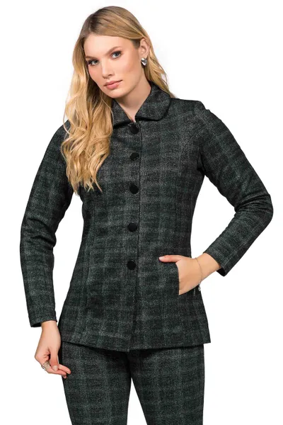 CASACO DE ALFAIATARIA COM BOLSO PRETO MIRA VEST