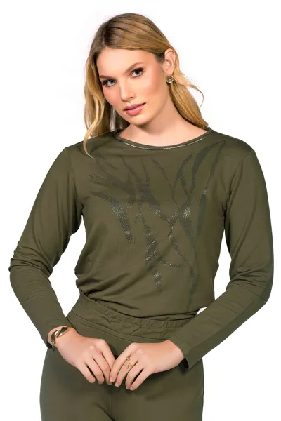 CONJUNTO SLIM COM BOLSO VERDE MILITAR MIRA VEST