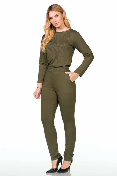 CONJUNTO SLIM COM BOLSO VERDE MILITAR MIRA VEST