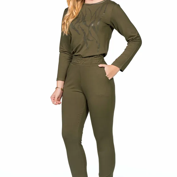 CONJUNTO SLIM COM BOLSO VERDE MILITAR MIRA VEST