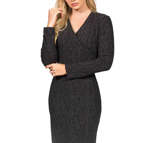 VESTIDO CHANEL DECOTE V PRETO MIRA VEST