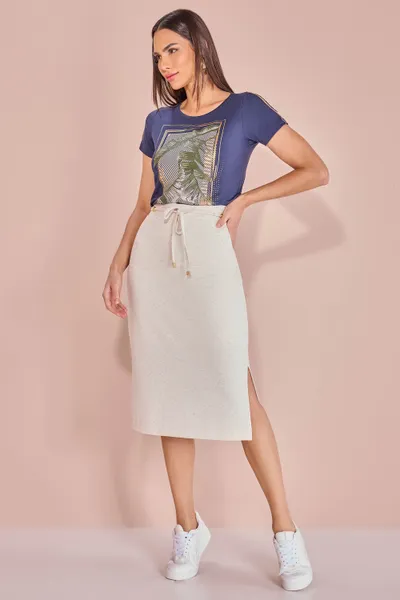 T-SHIRT MANGA CURTA DECOTE REDONDO MIRA VEST