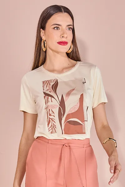 T-SHIRT MANGA CURTA PEDRARIAS