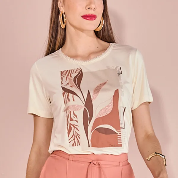 T-SHIRT MANGA CURTA PEDRARIAS
