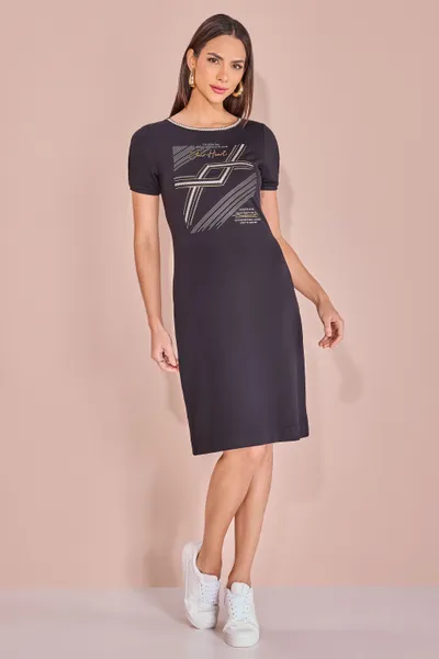VESTIDO T-SHIRT MANGA CURTA MIRA VEST