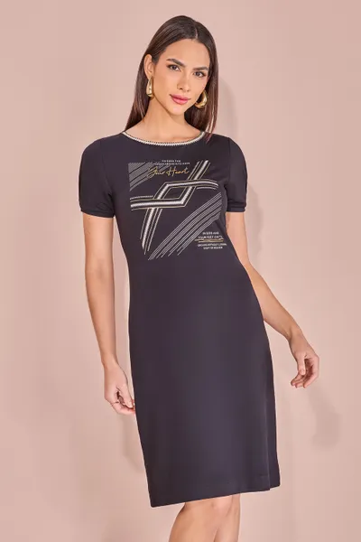 VESTIDO T-SHIRT MANGA CURTA MIRA VEST