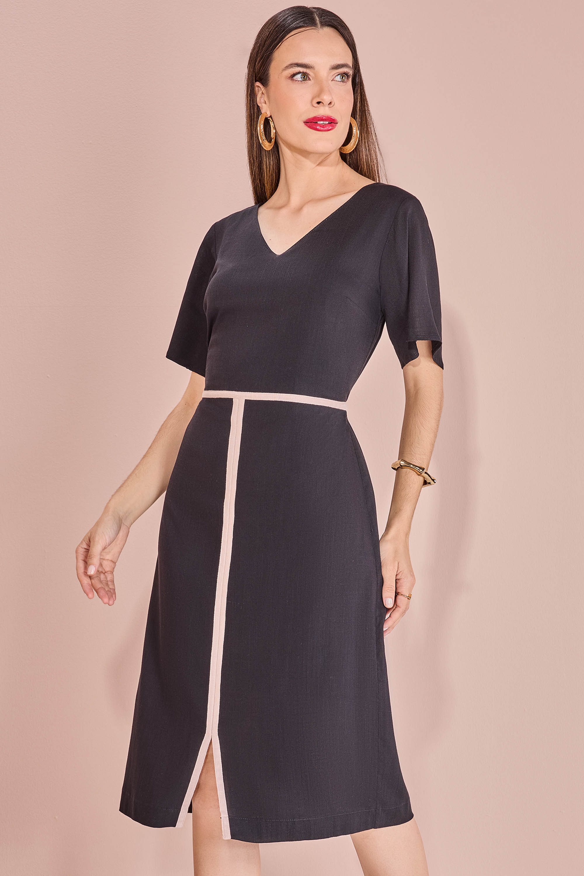 CHANEL BOUTIQUE ノースリーブ Vネック VESTIDO CHANEL DECOTE V PRETO MIRA VEST