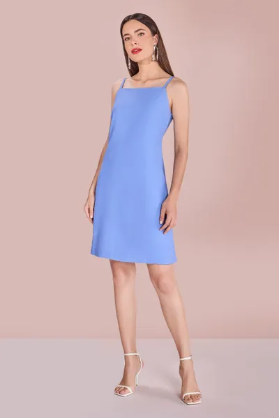 VESTIDO DECOTE QUADRADO AZUL BEBE MIRA VEST