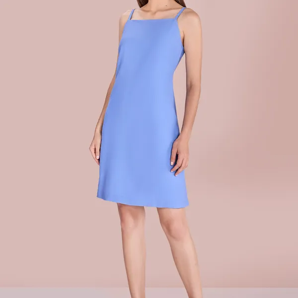 VESTIDO DECOTE QUADRADO AZUL BEBE MIRA VEST