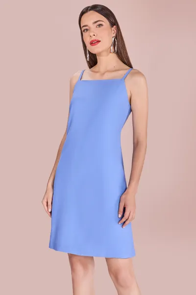 VESTIDO DECOTE QUADRADO AZUL BEBE MIRA VEST