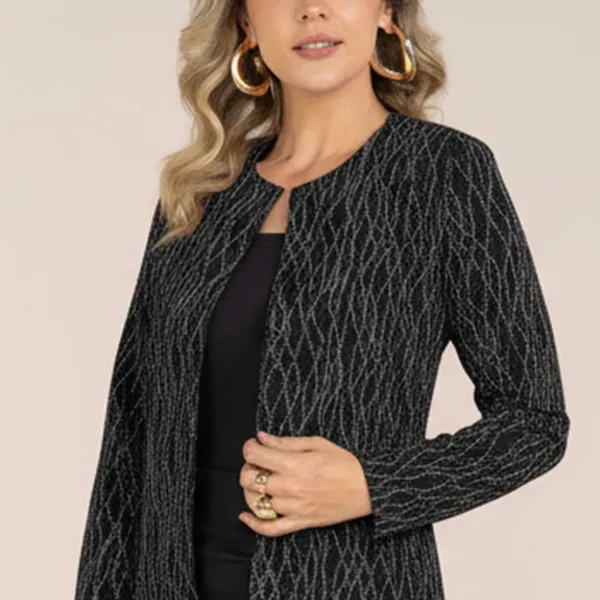 CASAQUETO GOLA REDONDA ALTA PRETO MIRA VEST