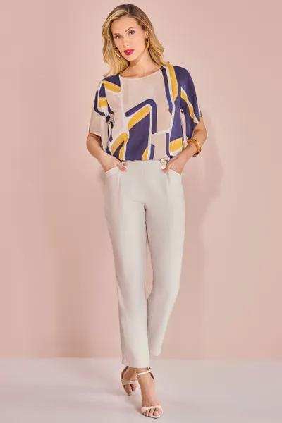 BLUSA CROPPED MANGA CURTA AMARELO MIRA VEST