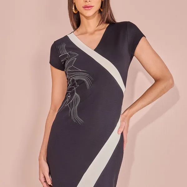 VESTIDO SINTONIA PRETO MIRA VEST