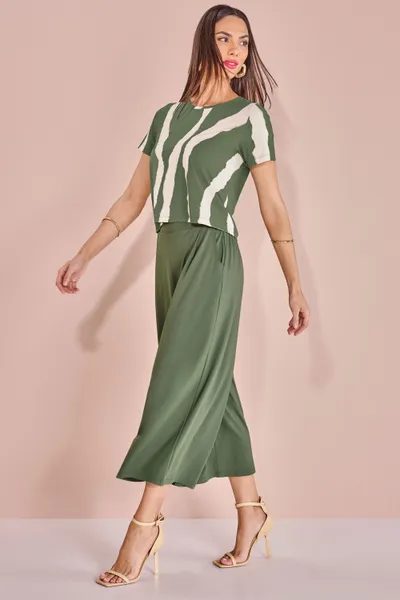 CONJUNTO CROPPED DECOTE CANOA CALÇA PANTACOURT MAT