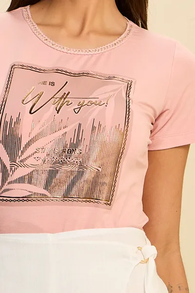 T-SHIRT COM ENTREMEIO E ESTAMPA EM FOIL RELEVO MIR T-SHIRT COM ENTREMEIO E ESTAMPA EM FOIL RELEVO MIR