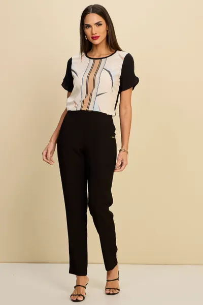 CALÇA SLIM EM VISCOSE SLUB MIRA VEST CALÇA SLIM EM VISCOSE SLUB MIRA VEST