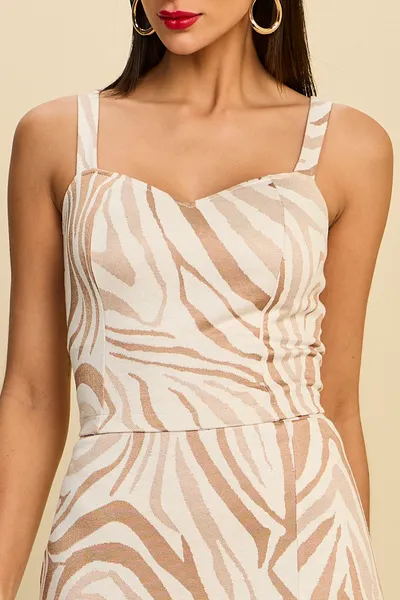 CONJUNTO CROPPED E SAIA MIDI EM JACQUARD ESTAMPADO CONJUNTO CROPPED E SAIA MIDI EM JACQUARD ESTAMPADO