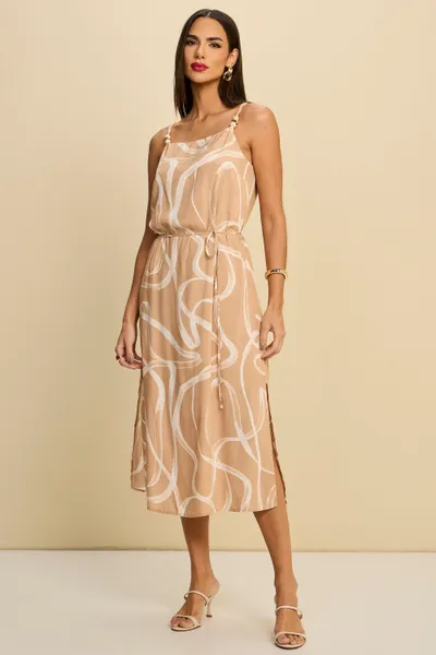 VESTIDO MIDI COM CINTO EM VISCOSE DIGITAL MIRA VES VESTIDO MIDI COM CINTO EM VISCOSE DIGITAL MIRA VES