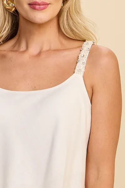 CROPPED DE ALÇA COM PEDRARIAS EM VISCOLINHO MIRA V