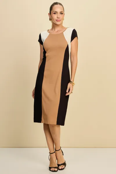 VESTIDO MANGA COPINHO EM PONTO ROMA MIRA VEST