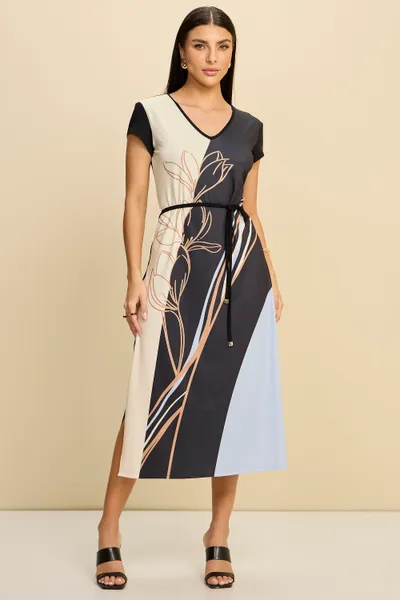 VESTIDO MIDI MALHA CREPONADA PRETO MIRA VEST