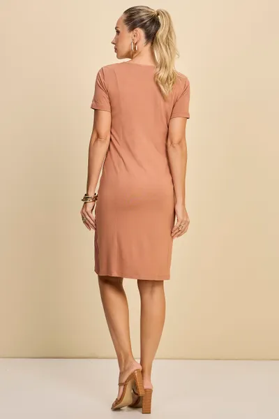 VESTIDO MALHA CREPONADA MOUSSE MIRA VEST