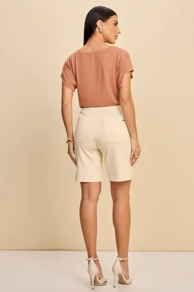 BERMUDA PONTO ROMA MANTEIGA MIRA VEST