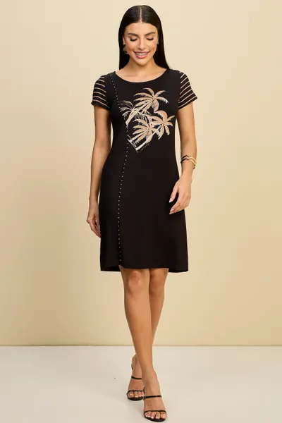 VESTIDO T-SHIRT LISTRADO EM VISCOLYCRA MIRA VEST