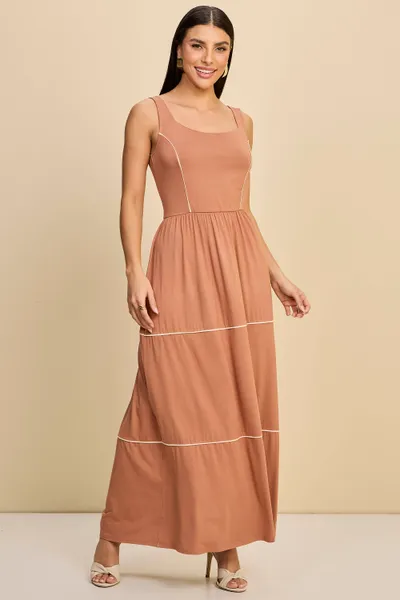 VESTIDO LONGUETE VISCOLYCRA MOUSSE MIRA VEST