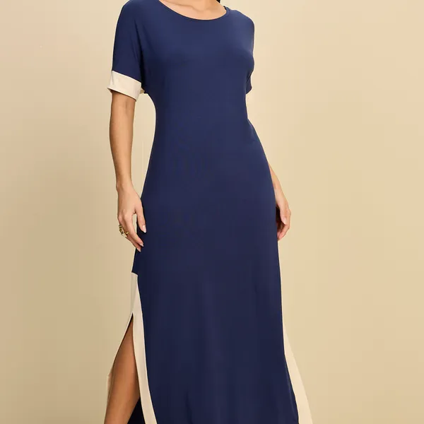 VESTIDO EM VISCOLYCRA COM RECORTE MIRA VEST