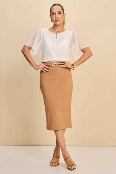 BLUSA DECOTE CANOA OFF WHITE MIRA VEST