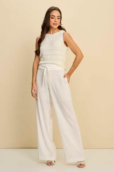 BLUSA SEM MANGAS EM TRICÔ MIRA VEST