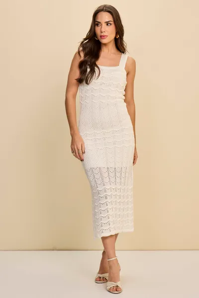 VESTIDO MIDI DE ALÇA EM TRICÔ MIRA VEST