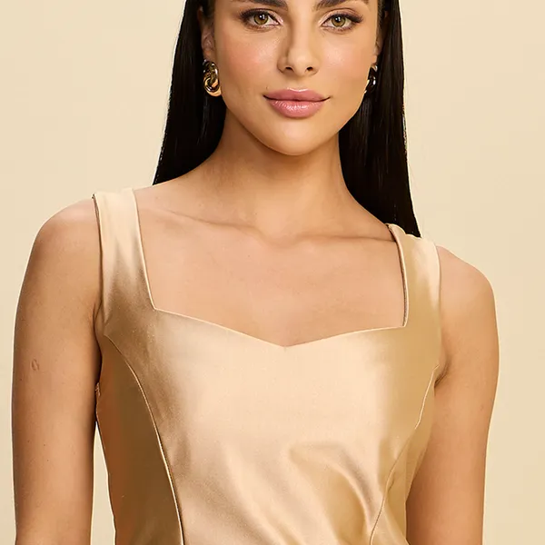 CROPPED  ALÇA  DOURADO MIRA VEST