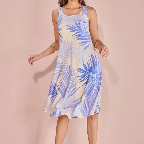 VESTIDO ESTAMPADO  AZUL BEBE MIRA VEST