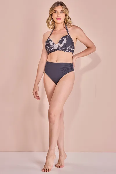 BIQUINI MODA PRAIA  PRETO/BEGE MIRA VEST